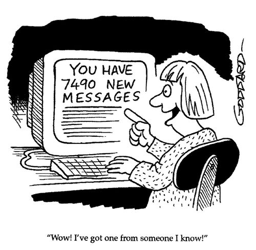 'Wow! I've got one from someone I know!'