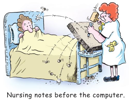 Nursing Notes before the computer.