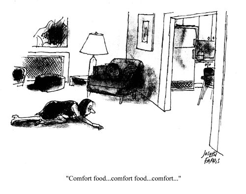 'comfort food...comfort food...comfort...'