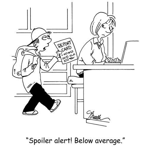 'Spoiler alert! Below average.'
