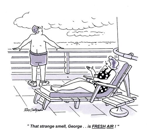'That strange smell, George.. is FRESH AIR!'