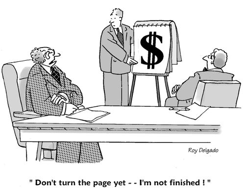 'Don't turn the page yet - I'm not finished!'