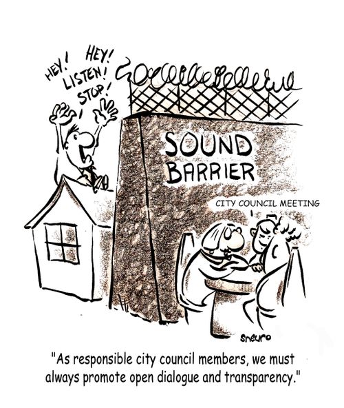 'As responsible city council members, we must always promote open dialogue and transparency.'