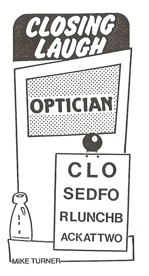 Closing Laugh Optician