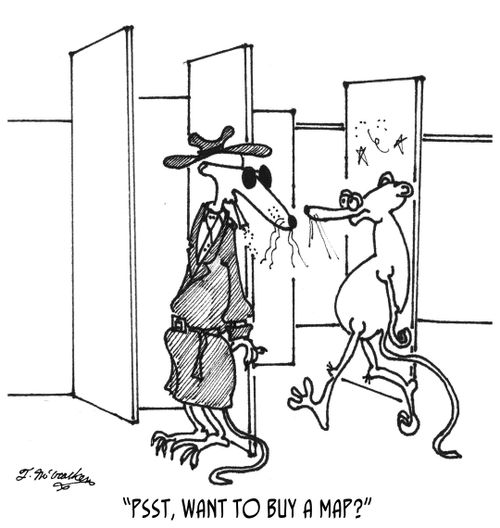 'Psst, want to buy a map?'