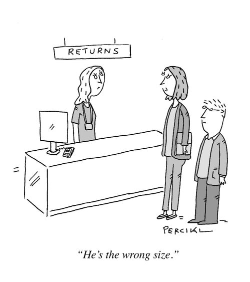 'He's the wrong size.'