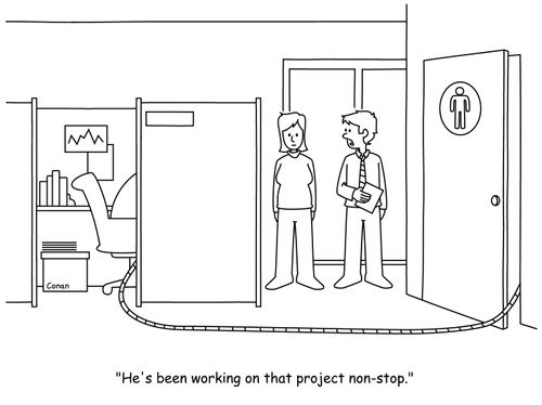 "He's been working on that project non-stop."