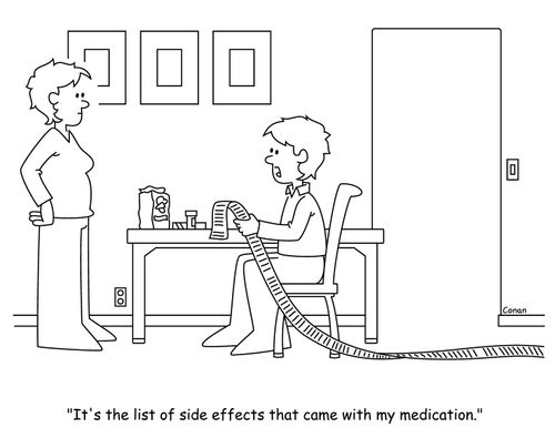 "It's the lost of side effects that came with my medication."