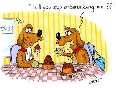 "Will you stop embarrassing me...??"