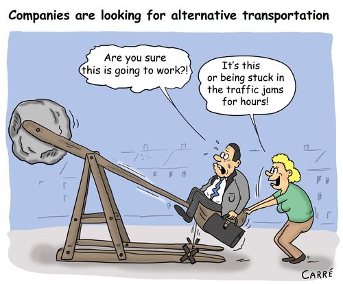Companies are looking for alternative transportation