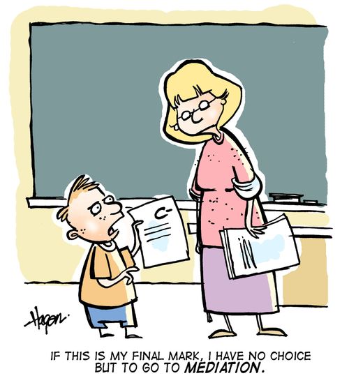 'If this is my final mark, I have no choice but to go to mediation.'
