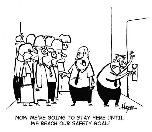 'Now we're going to stay here until we reach our safety goal!'