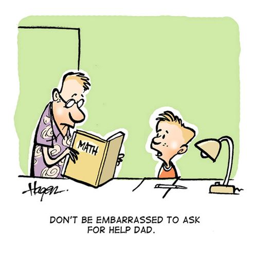 'Don't be embarrassed to ask for help Dad.'