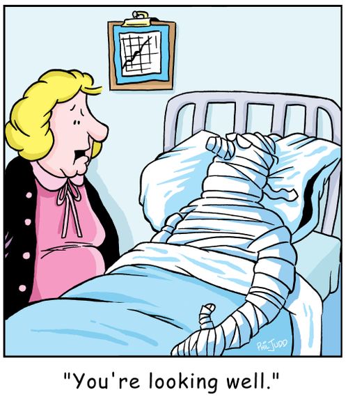 'You're looking well.'