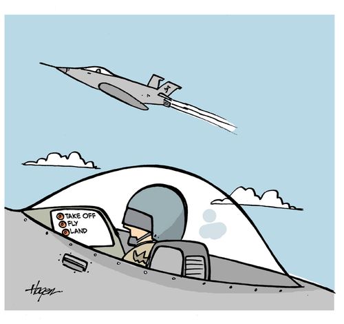 Take Off  - Fly - Land.
