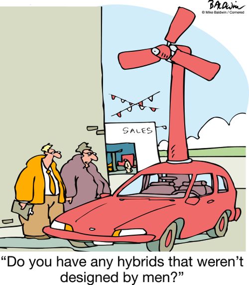 'Do you have any hybrids that weren't designed by men?