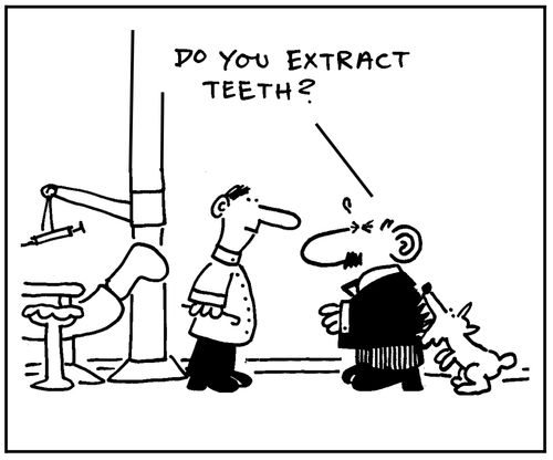 'Do you extract teeth?'