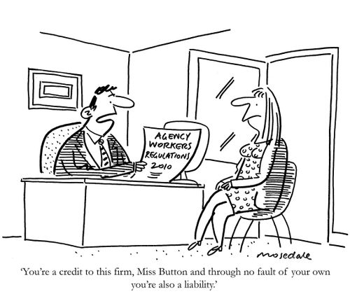 'You're a credit to this firm, Miss Button and through no fault of your own you're also a liability.'