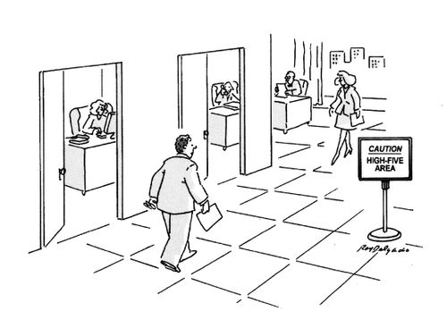 Caution: High-five area.