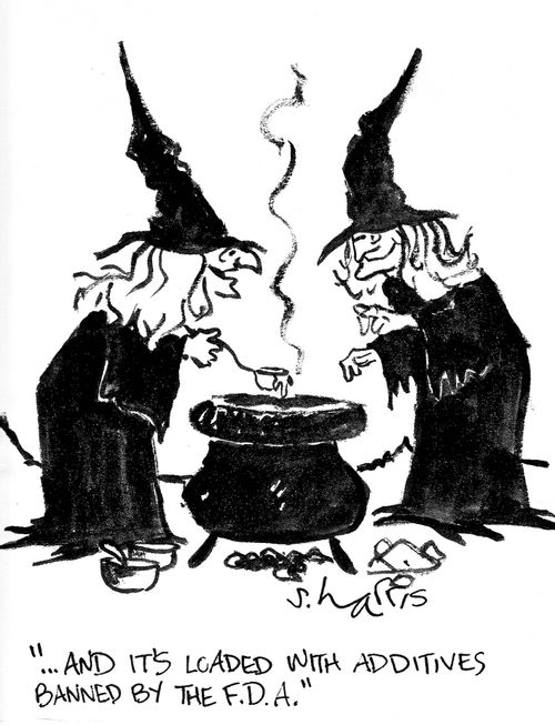 '...and it's loaded with additives banned by the F.D.A.'