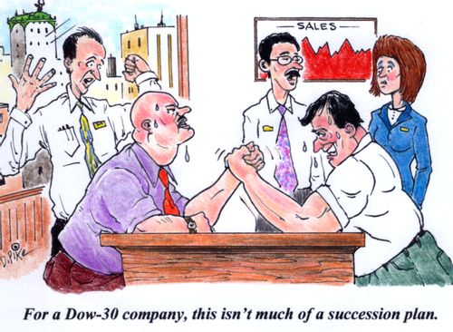 'For a Dow-30 company, this isn't much of a succession plan.'
