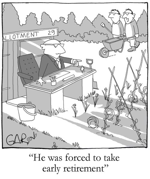 He was forced to take early retirement.