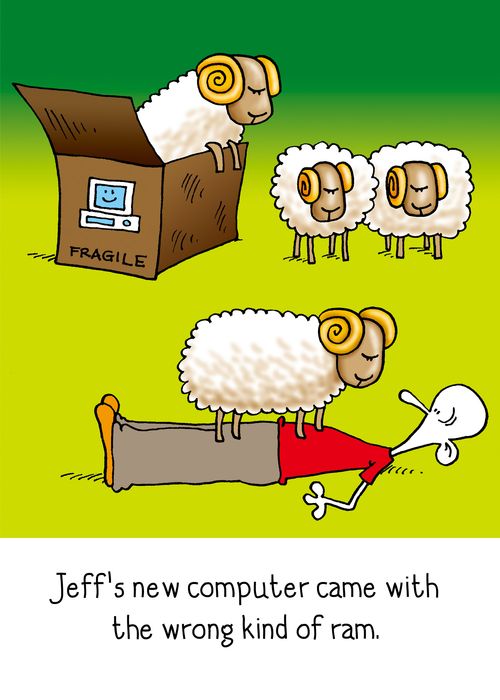 Jeff's new computer came with the wrong kind of ram.