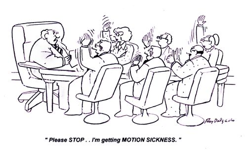 'Please stop... I'm getting motion sickness.'