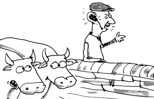 'I think he's got a bad case of Bluetooth Disease.'