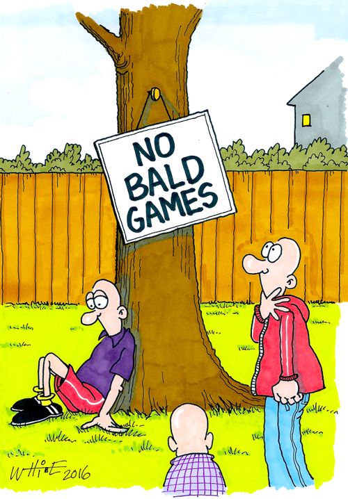 "No Bald Games"