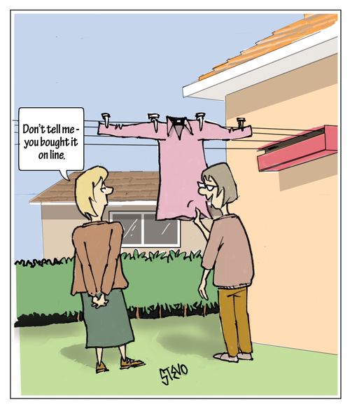 "Don't tell me - you bought it on line."