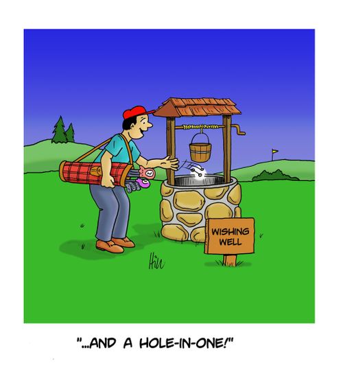 "...and A hole-in-one!"