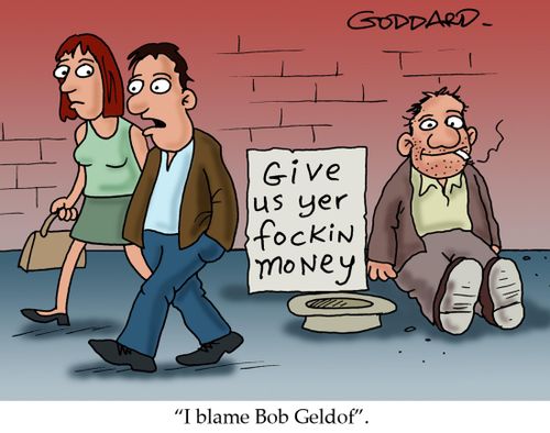 'I blame Bob Geldof'.