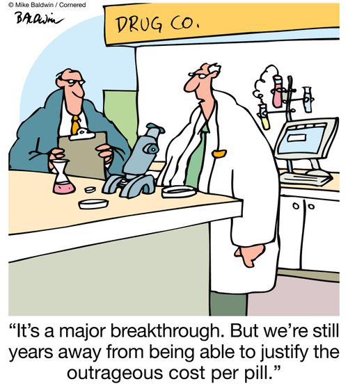 "It's a major breakthrough. But we're still years away from being able to justify the outrageous cost per pill."
