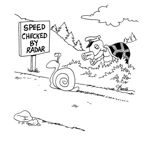 Speed Checked By Radar.
