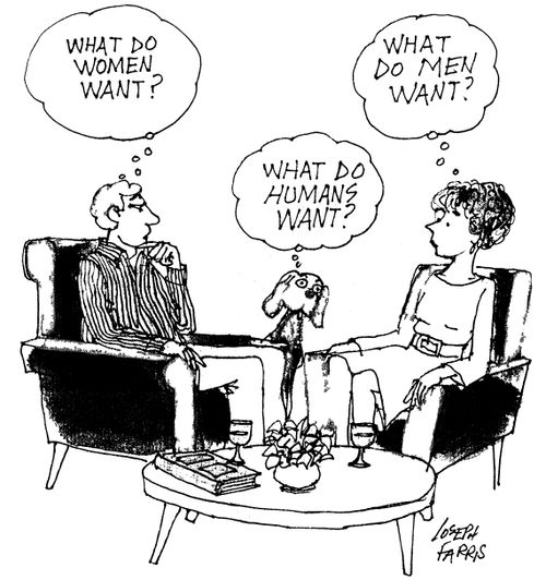 What do men/women/humans want?