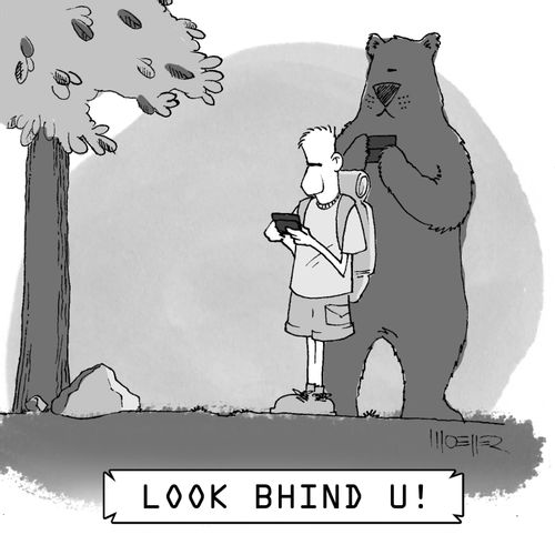 LOOK BHIND U!