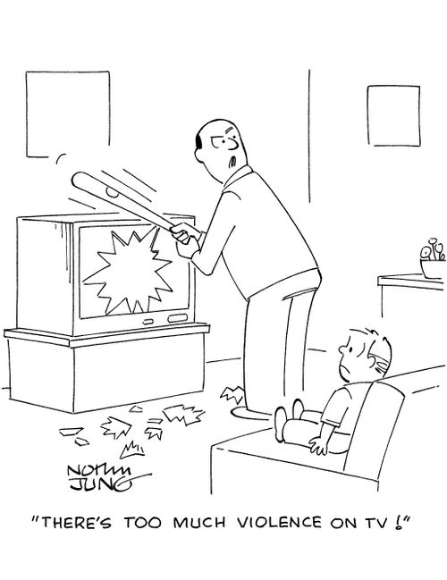 'There's too much violence on TV!'
