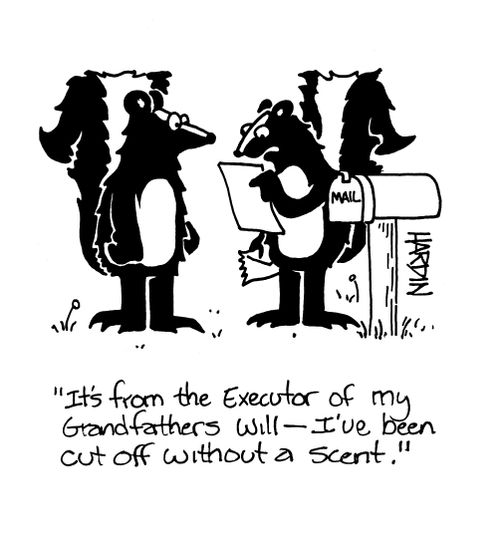 'It's the Executor of my Grandfathers will - I've been cut off without a scent.'