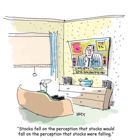 'Stocks fell on the perception that stocks would fall on the perception that stocks were falling.'