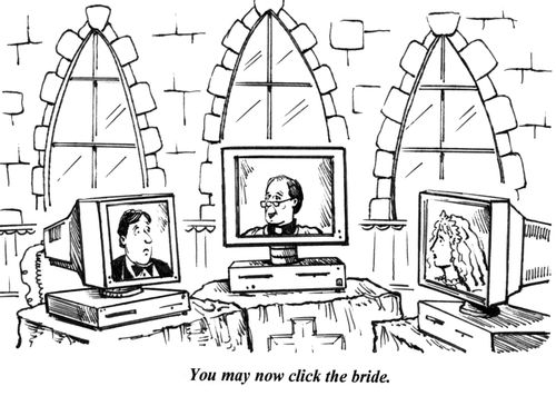 'You may now click the bride.'