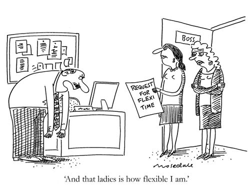 Unflexible boss.