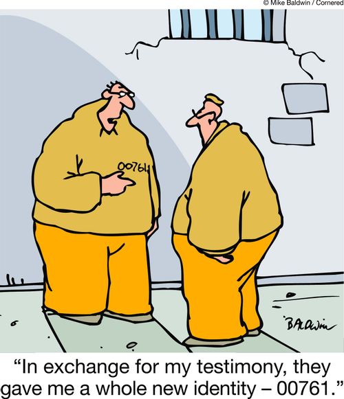 'In exchange for my testimony, they gave me a whole new identity - 00761.'