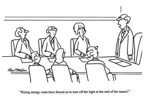 'Rising energy costs have forced us to turn off the light at the end of the tunnel.'