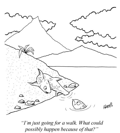 'I'm just going for a walk. What could possibly happen because of that?'