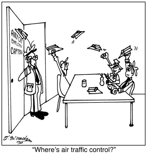 'Where's air traffic control?'