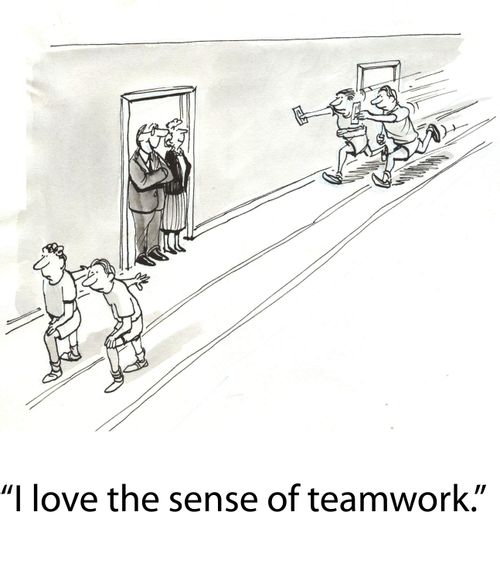 'I love the sense of teamwork.'