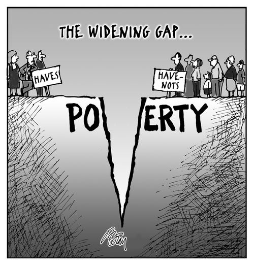 The widening gap...poverty.