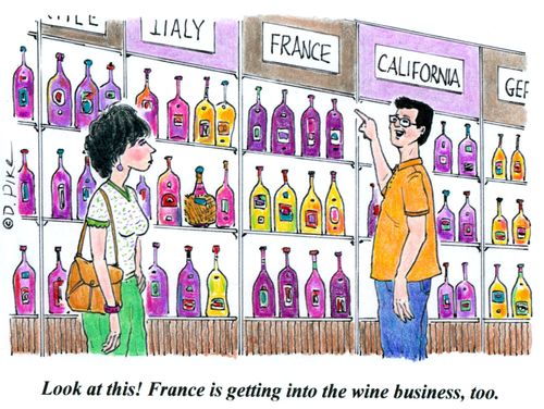 'Look at this! France is getting into the wine business, too.'