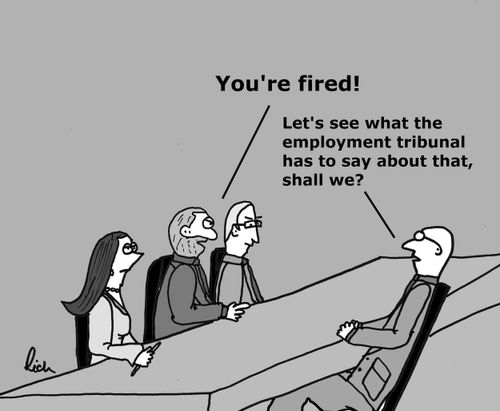 'Let's see what the employment tribunal has to say about that, shall we?'